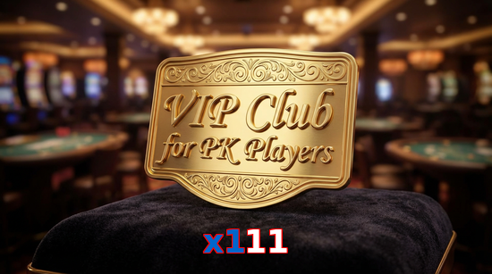 Main screen of X111 vip page for PK players